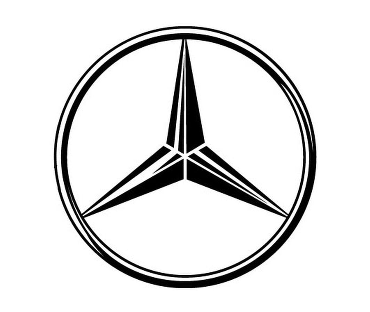 Mercedes-Benz logo on white background